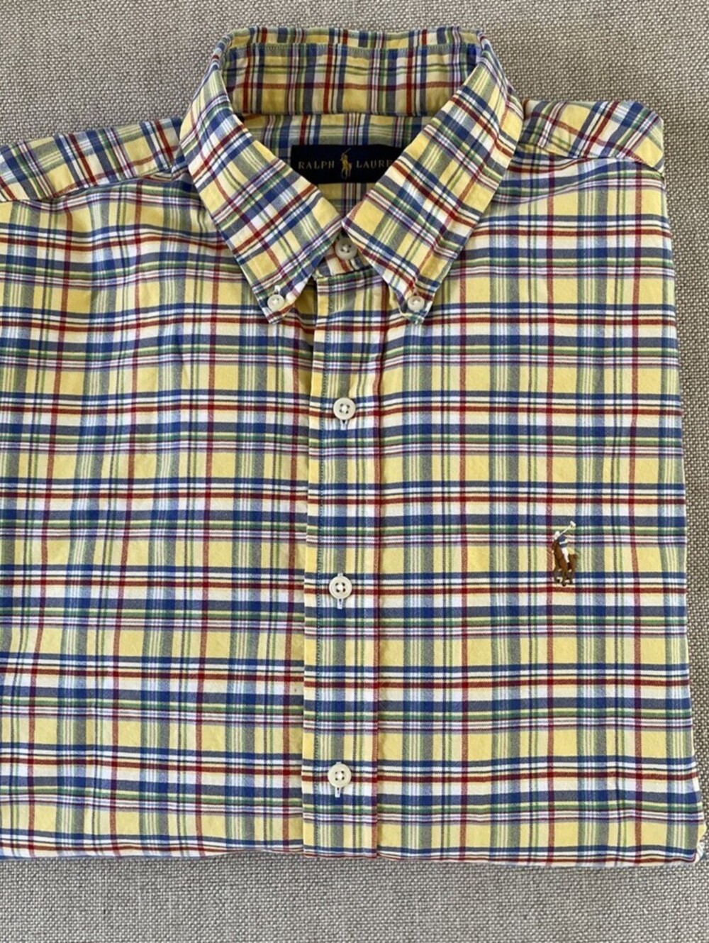 Polo Ralph Lauren Multicolor Check Button Down Oxford L